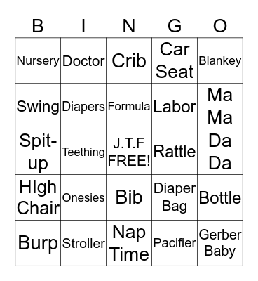 BABY FLOYD BINGO Card