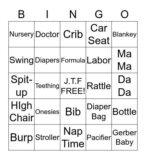 BABY FLOYD BINGO Card