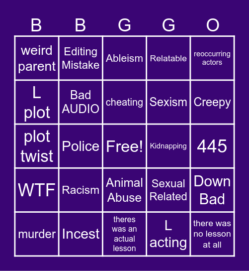 tmrws teachings Bingo Card