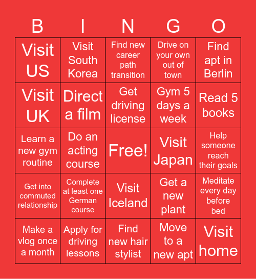 2024 Bingo Card Bingo Card