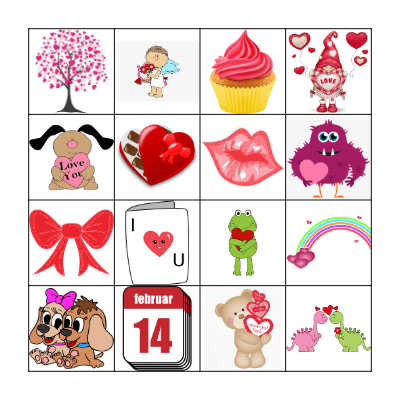 CJ Valentine's Day Bingo Card