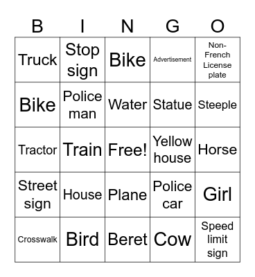 Auto Bingo Card