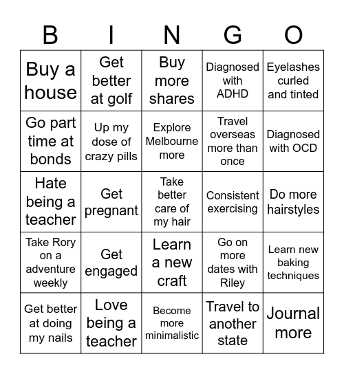 MEG 2024 Bingo Card