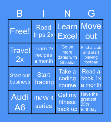 24 Bingo Card Bingo Card