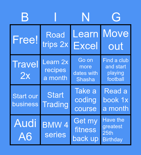 24 Bingo Card Bingo Card