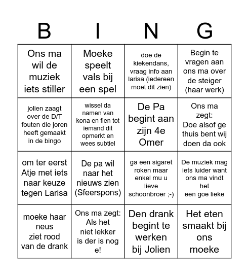 matthias Bingo Card
