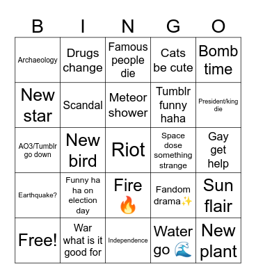 2024 Bingo Card