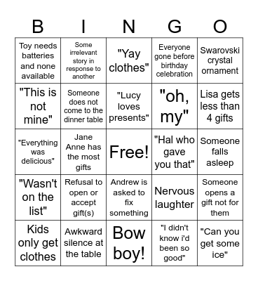 Bingo Card