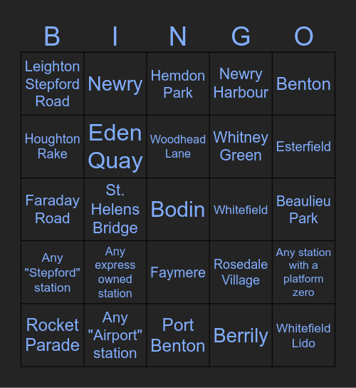 Stepford County Bingo Card