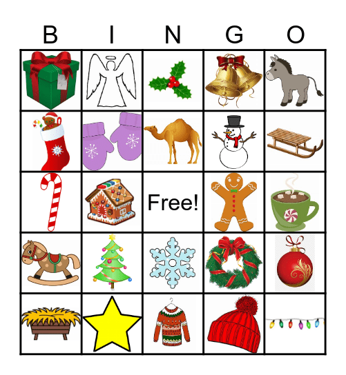 Merry Christmas and Happy New Year! Bingo Card