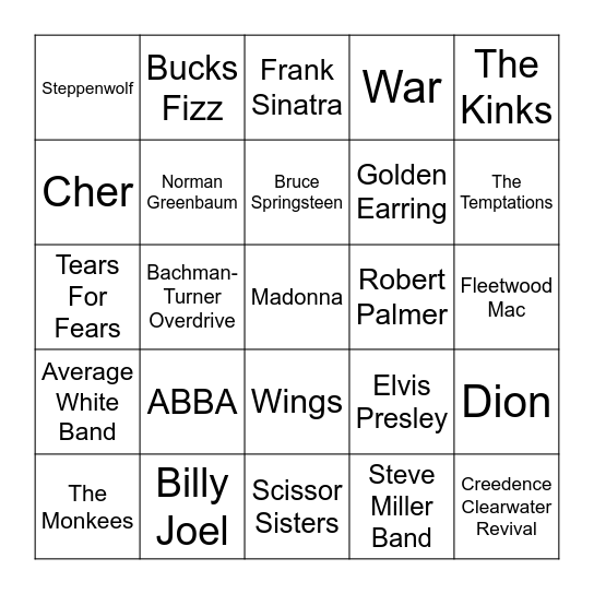 Game1 Bingo Card