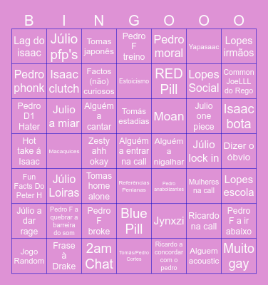 DISCO BINGO 2023! Bingo Card
