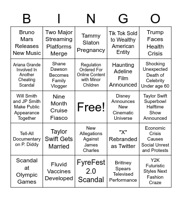 2024 Bingo Card