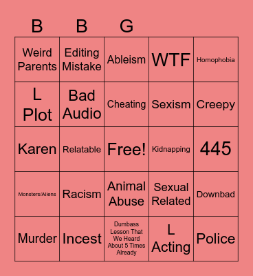Tommorow's Teachings Bingo Card
