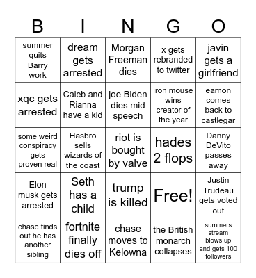 2024 Bingo Card
