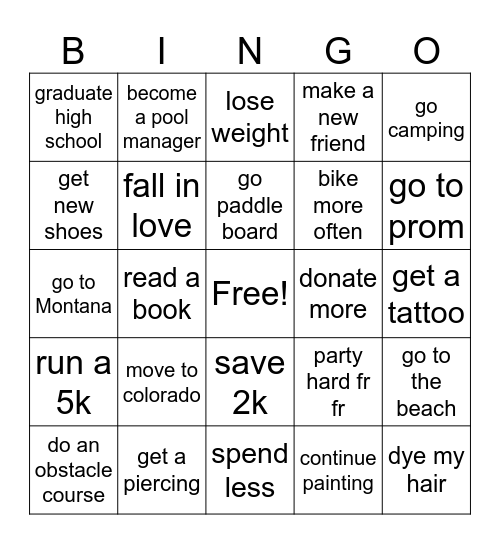 2024 Bingo Card