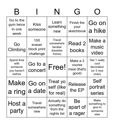 2024 Bingo Card