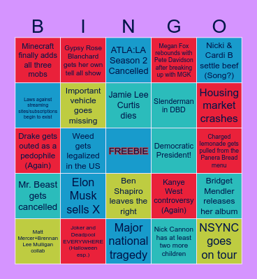 2024 BINGO Card