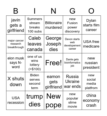 2024 BINGO Card