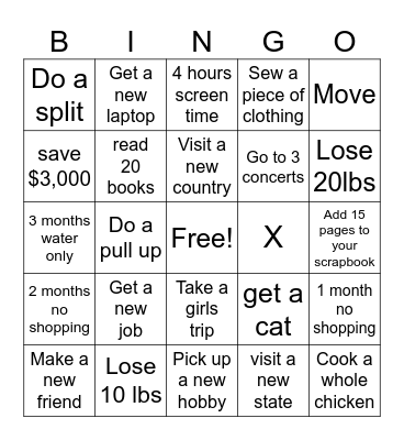 2024 Bingo Card