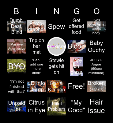 Mix Bar Bingo Card