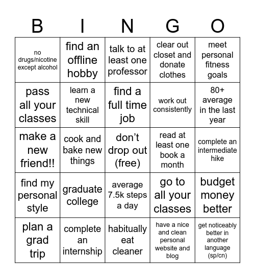 2024 bingo Card