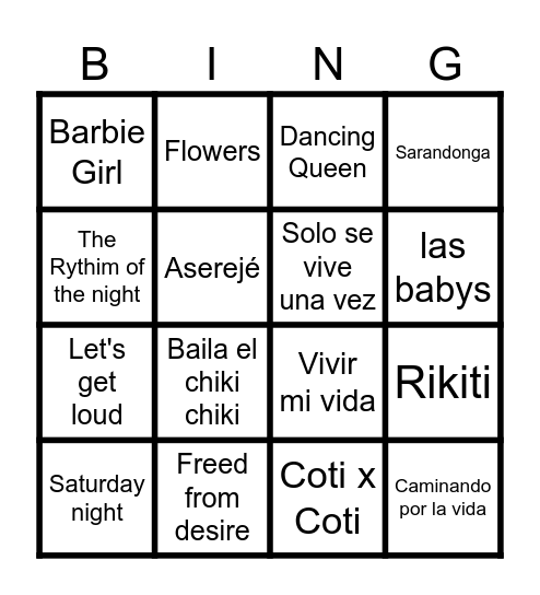QUINA BARRI Bingo Card