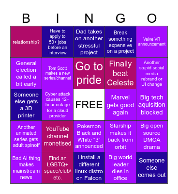 2024 Bingo Card