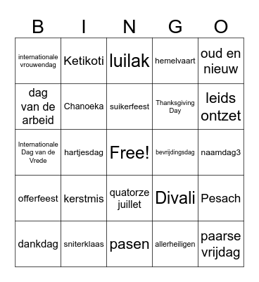 top2000 Bingo Card