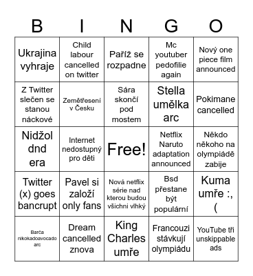 2024 Bingo Card