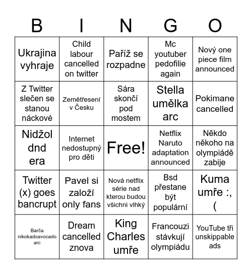 2024 Bingo Card