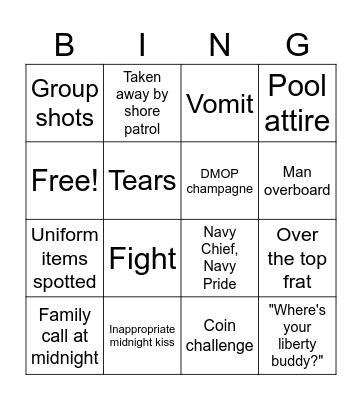 PALAU NYE BINGO Card