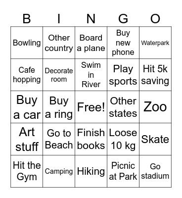 2024 Bingo Card