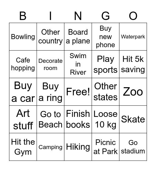 2024 Bingo Card