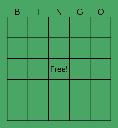 NEW YEAR BINGO Card