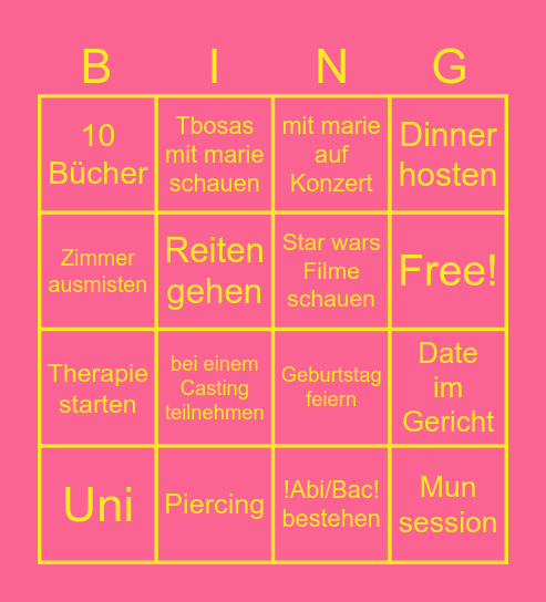 2024 Bingo Card