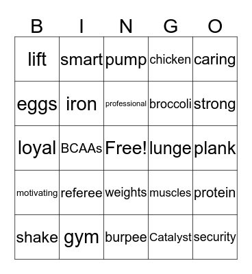 Bryan Bingo Card
