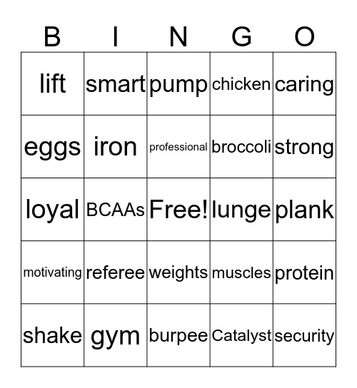 Bryan Bingo Card