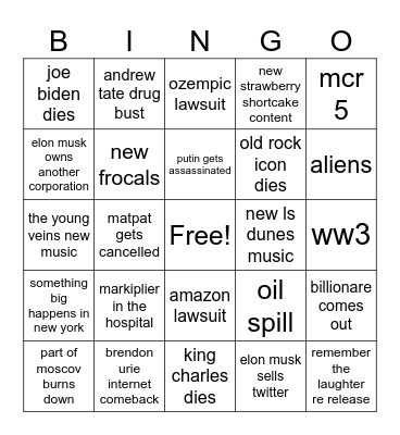 2024 BINGO Card