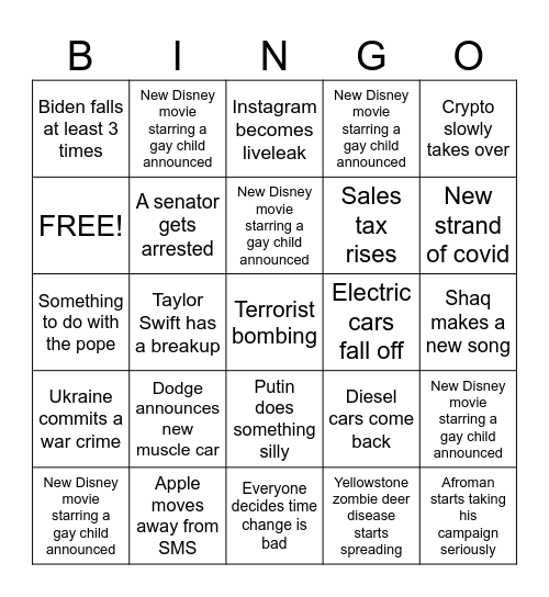 2024 Bingo Card