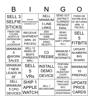 COLUMBIA 3 ALL HANDS BINGO Card