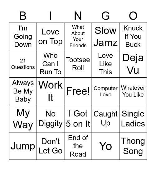 BLING Bingo Card