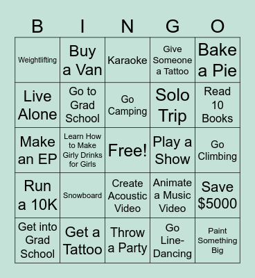 2024 Bingo Card