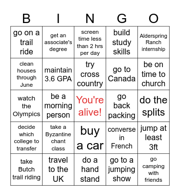 2024 Bingo Card