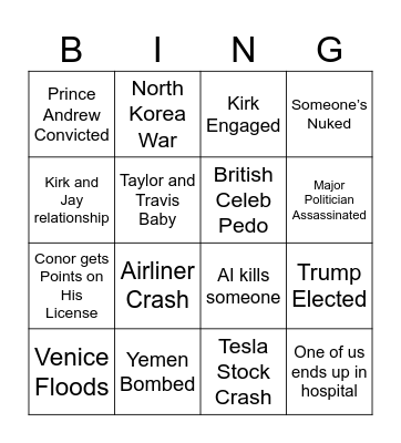 2024 Bingo Card