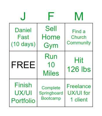 Quarter 1, 2024 Bingo Card