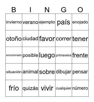 Lista Negra Bingo Card