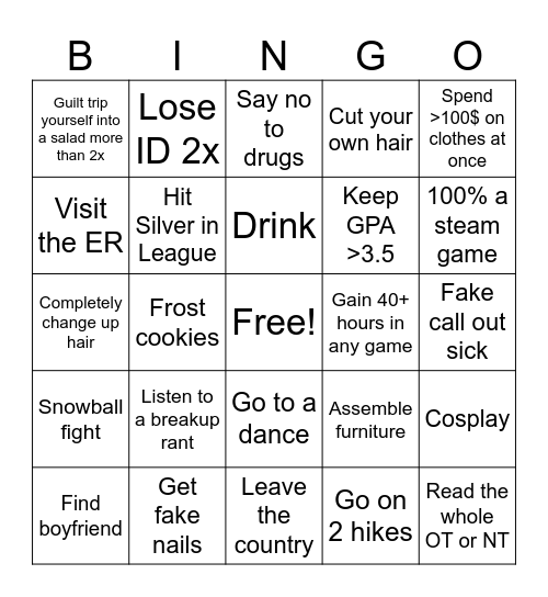 2024 Bingo Card