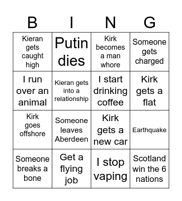 2024 Bingo Card