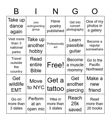 2024 Bingo Card